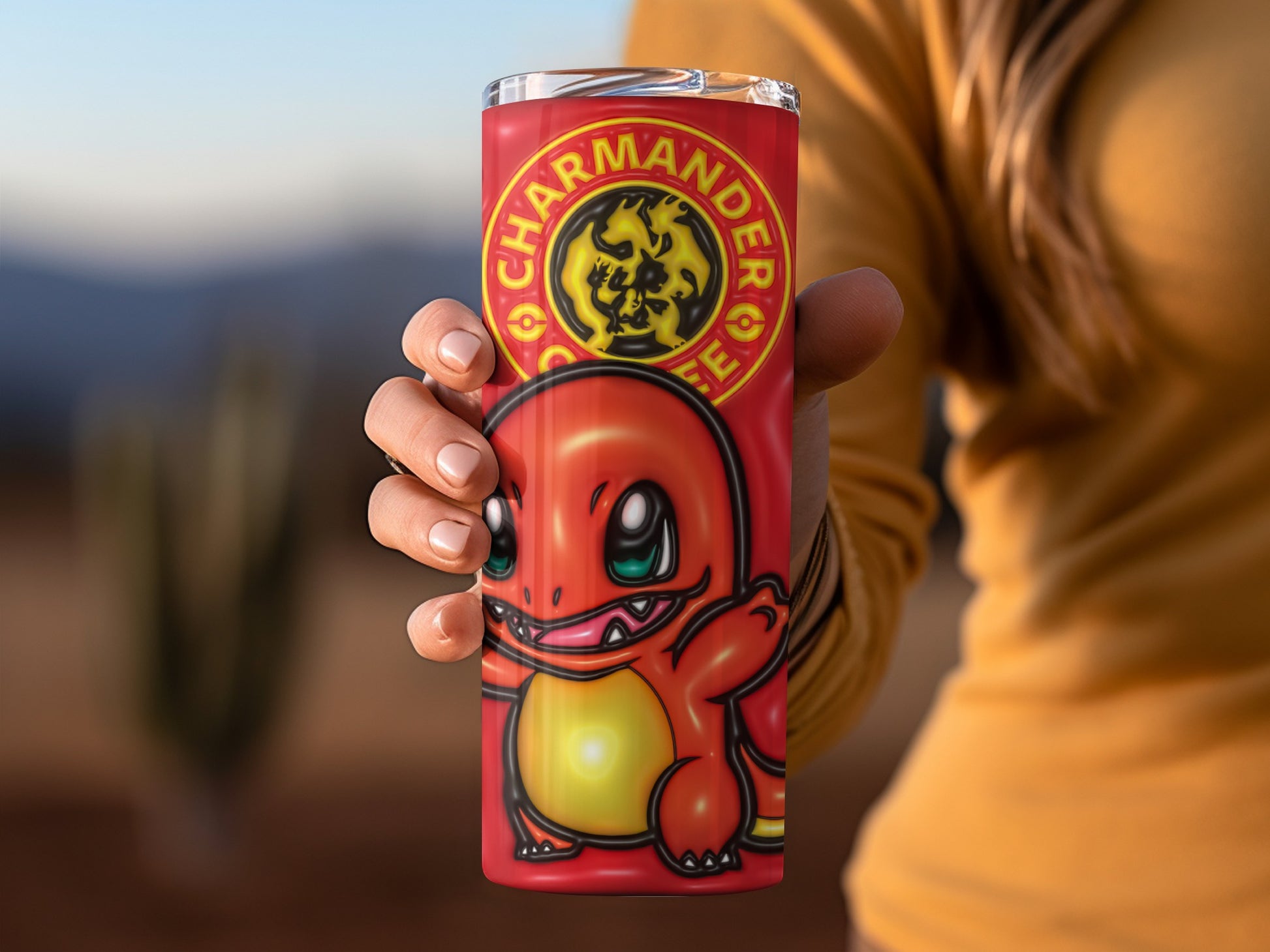 Charmander Graphic Design Travel Tumbler For Sale