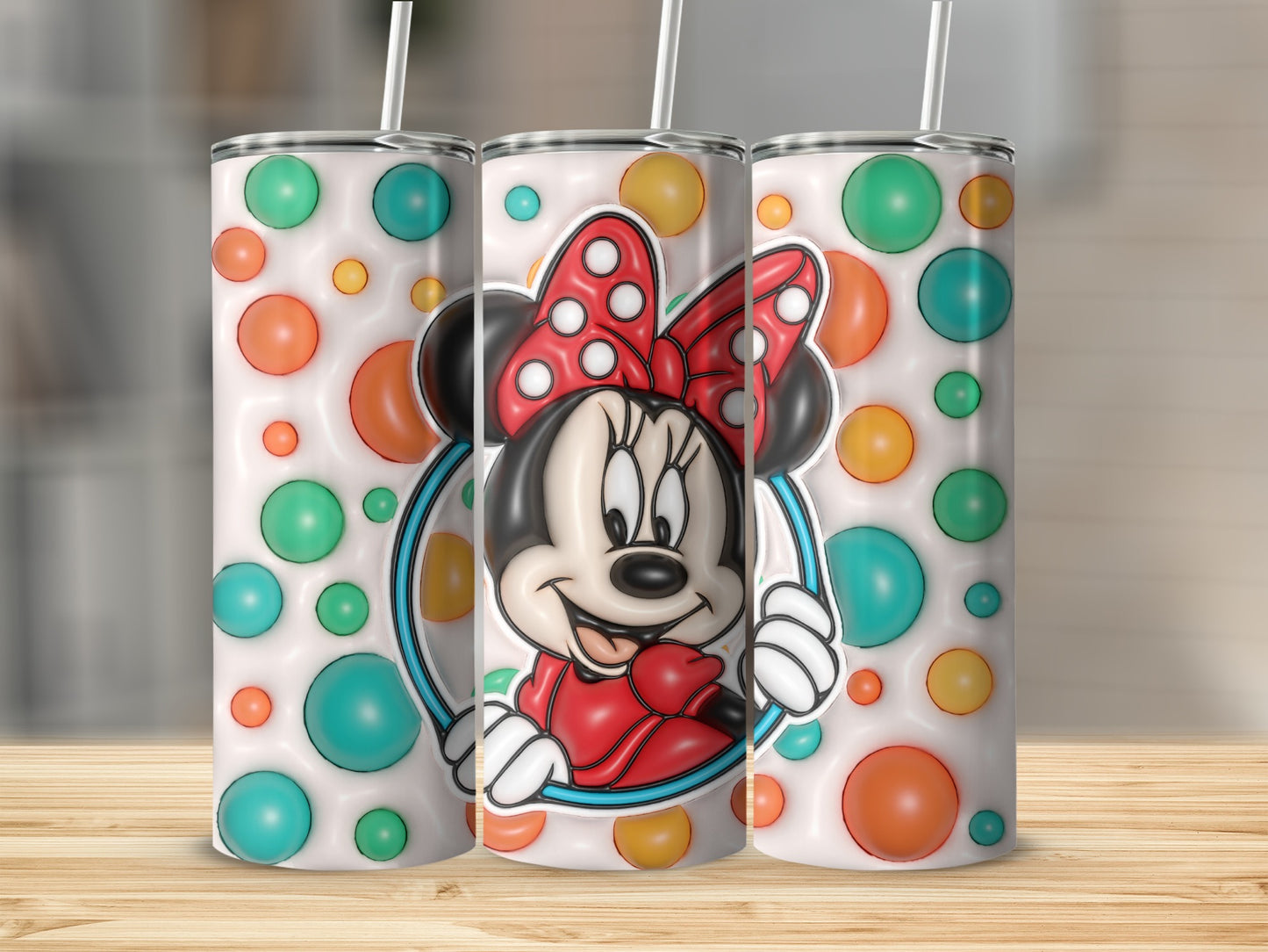 Minnie Mouse Colorful Polka Dot Tumbler product