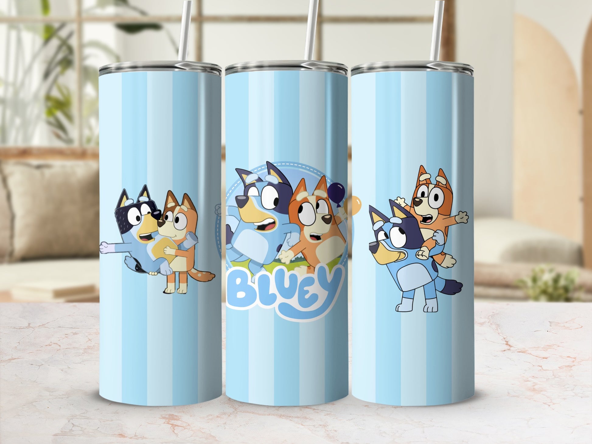Bluey Character Tumbler 20 oz Insulated Travel Cup