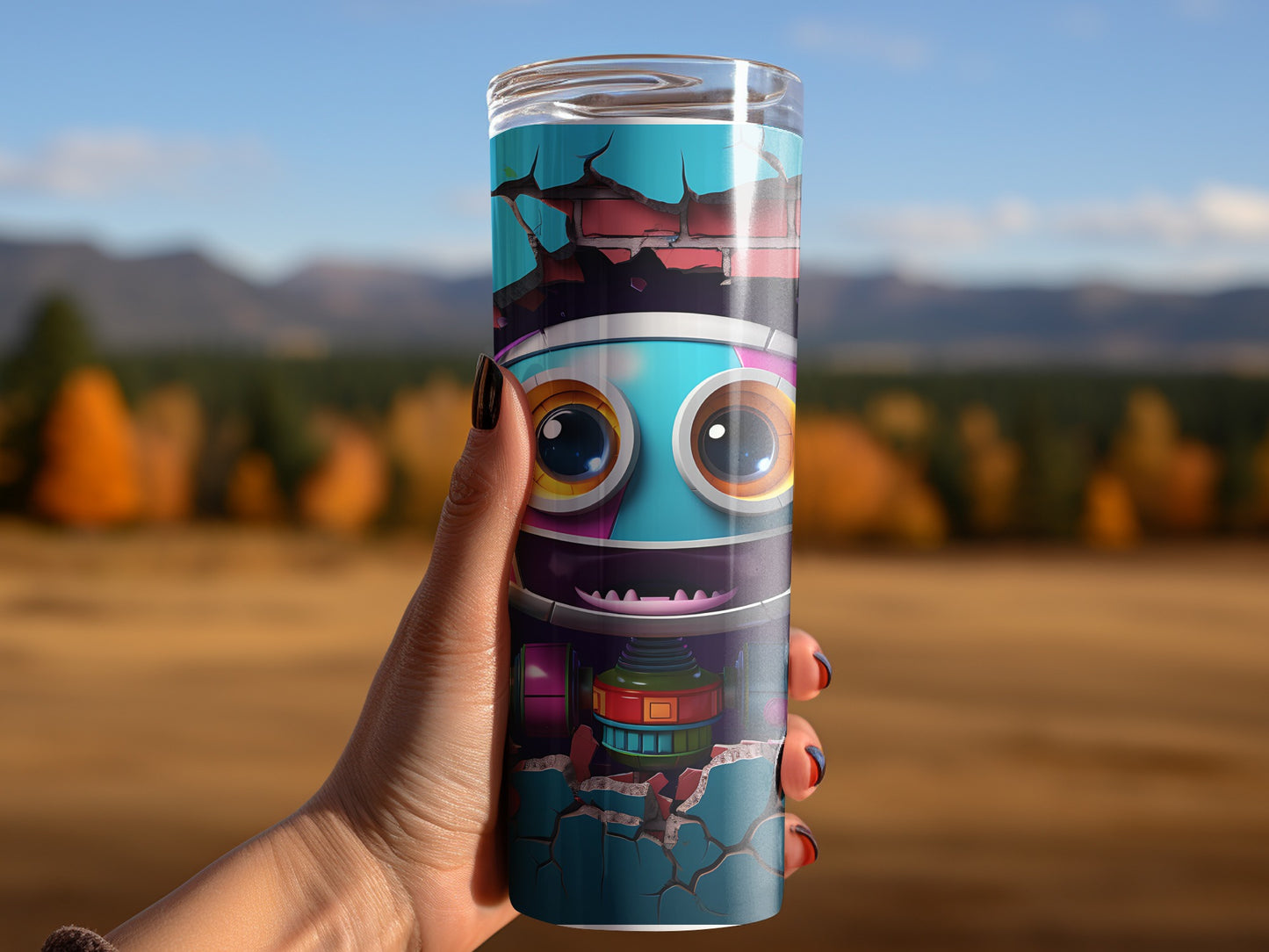 Quirky Robot Tumbler for Fun and Functional Drinking