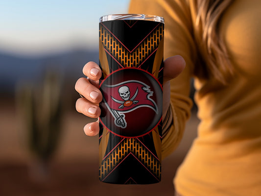 Tampa Bay Buccaneers Team Graphic Pattern Design Tumblers