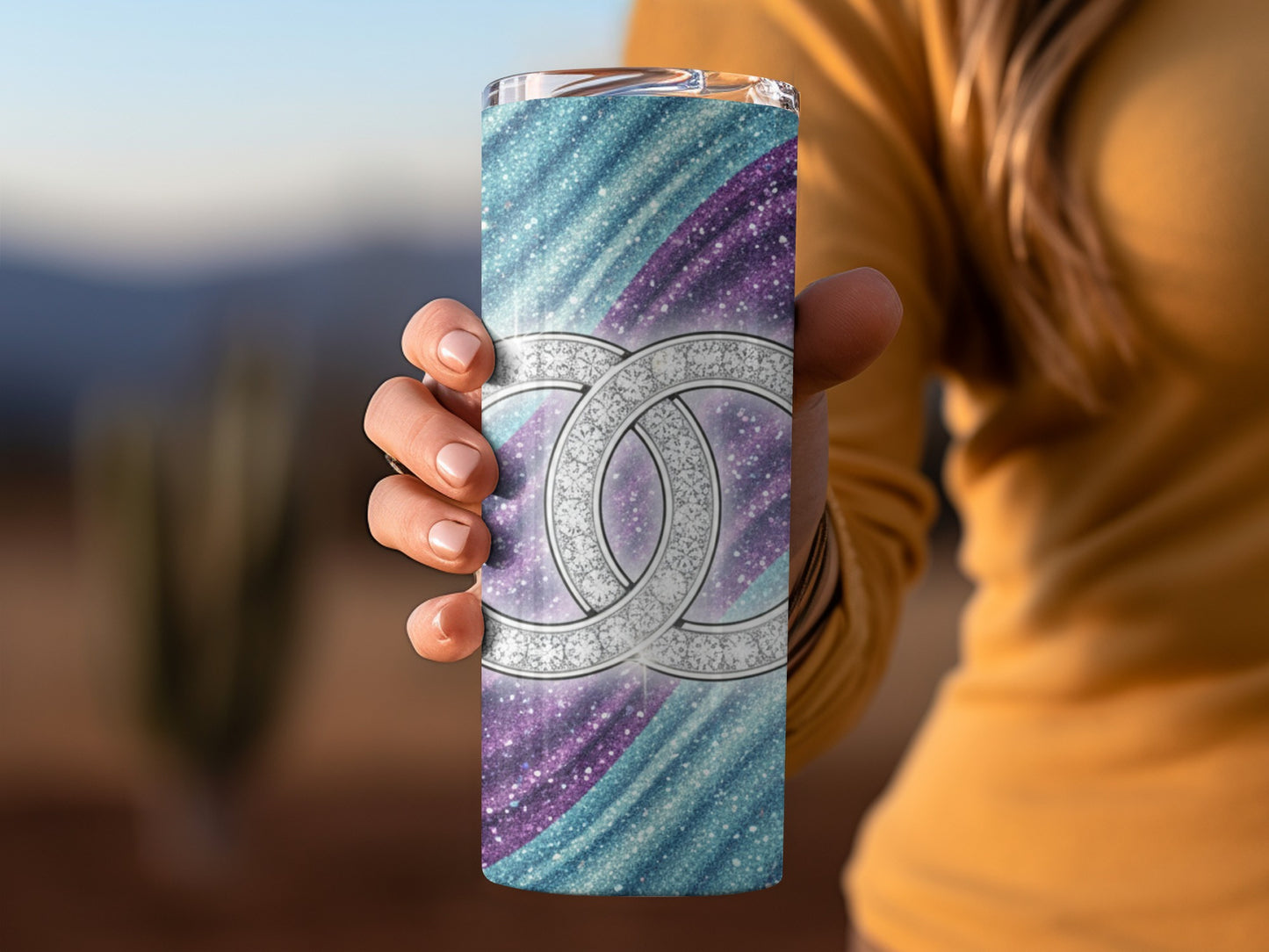 Luxury Sparkling Pattern Design Artwork Image Tumbler