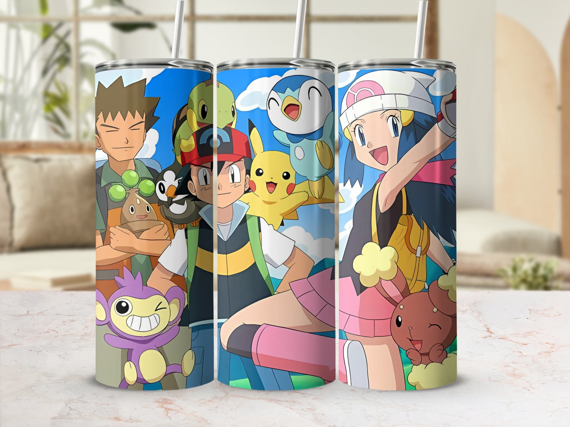 Colorful Animated Character Design Insulated Tumbler