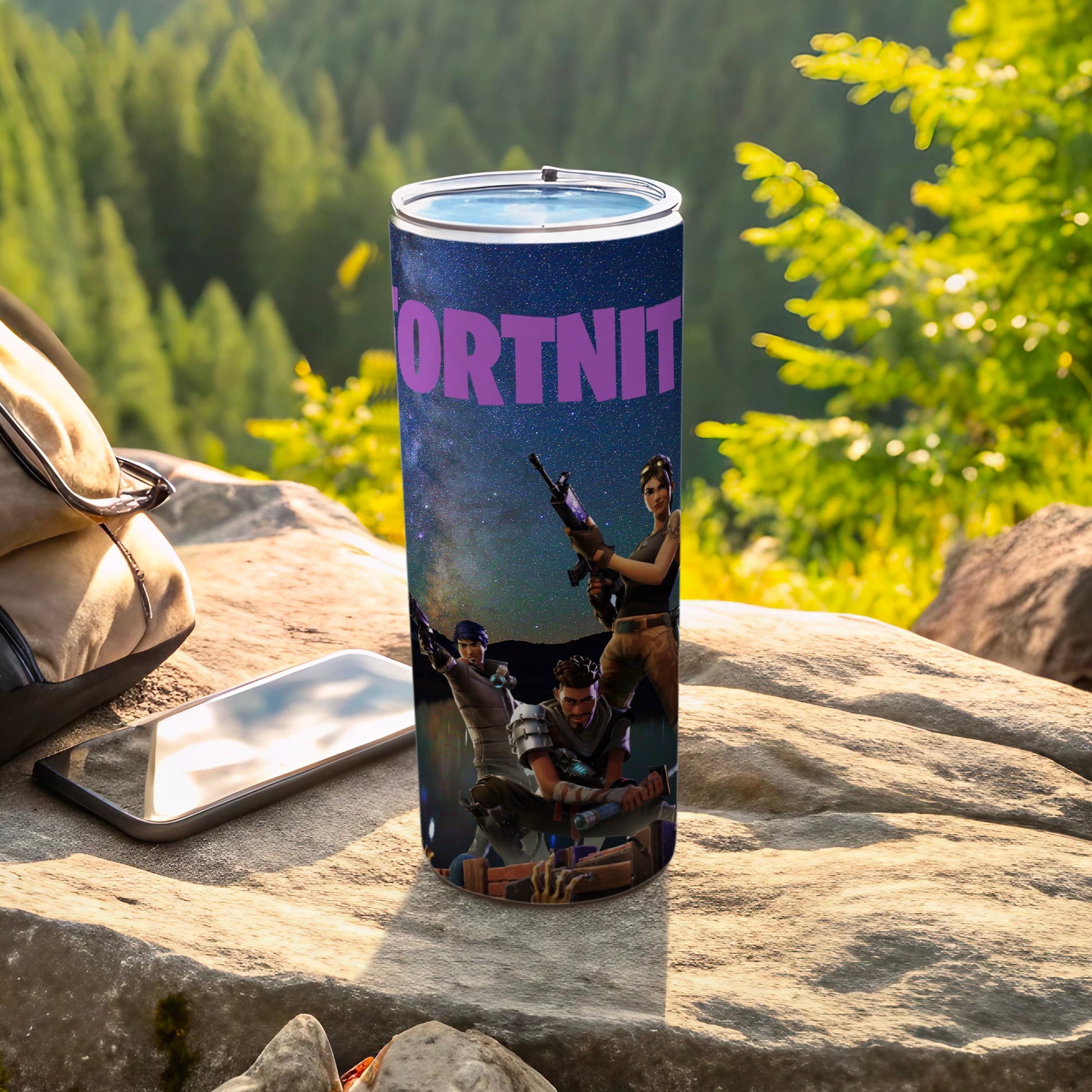 Fortnite Characters with Weapons Insulated Tumbler