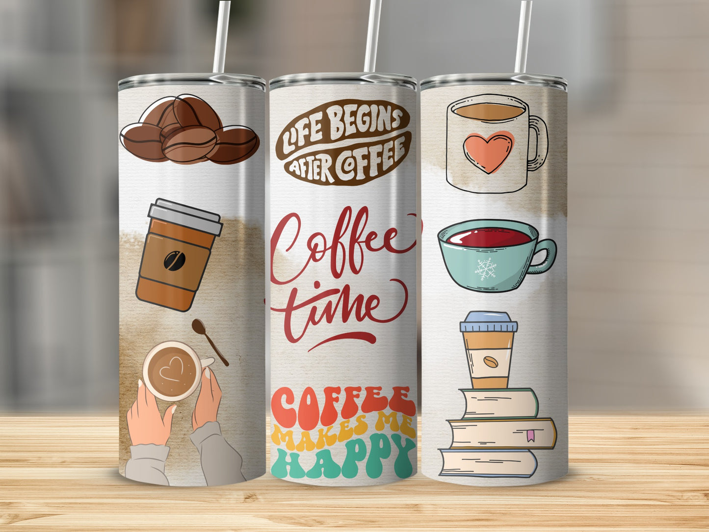 Coffee Enthusiast Design Insulated Tumbler Collection