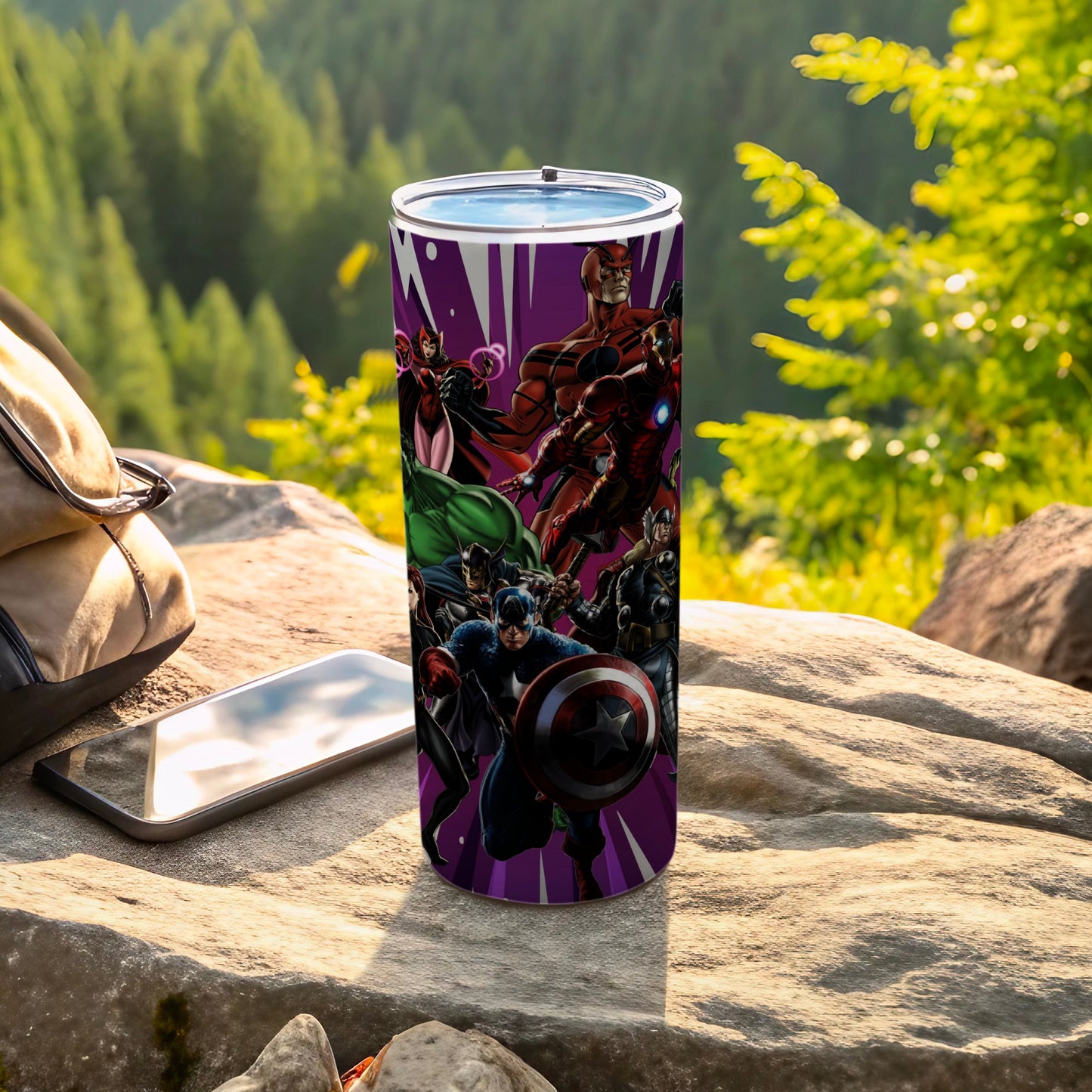 Superhero Team Tumbler for Outdoor Adventures