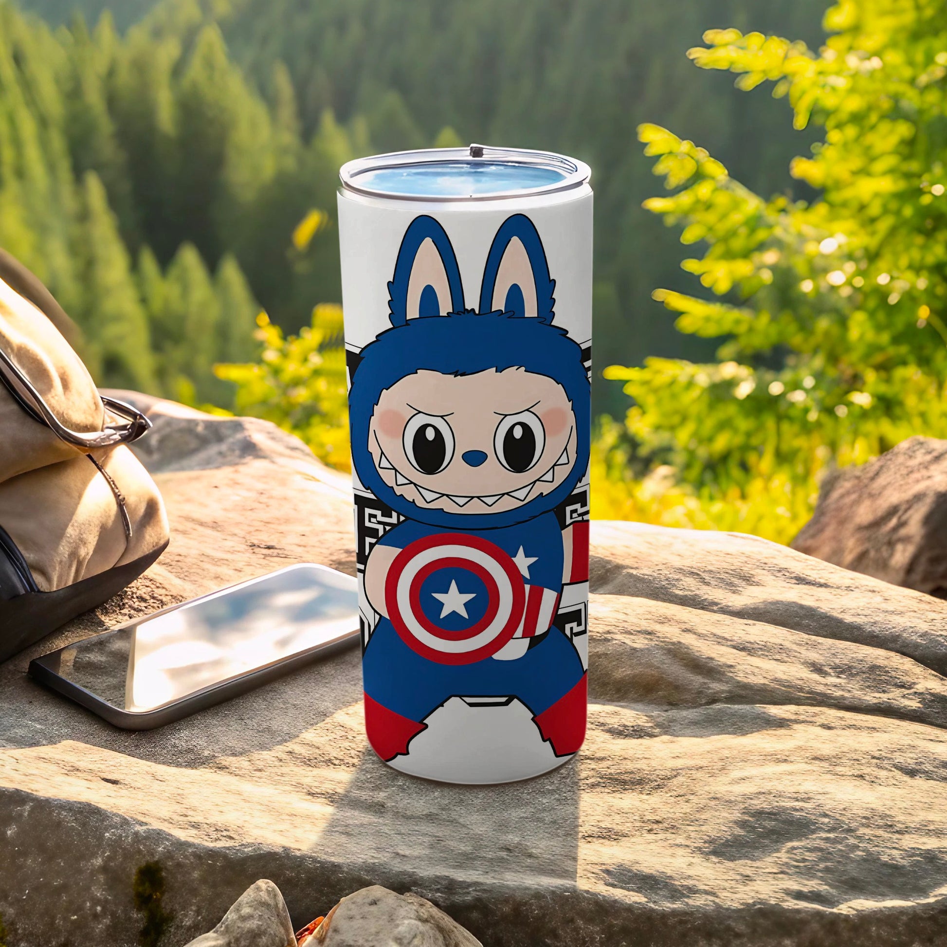 Cute Captain America Themed Thermos Flask