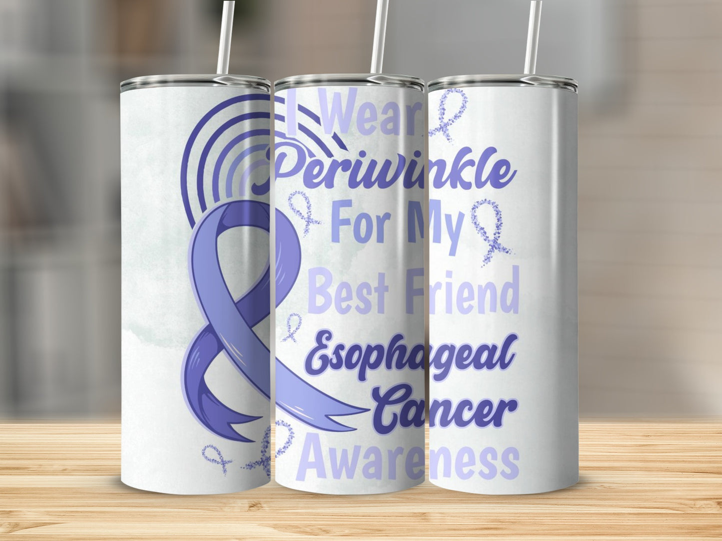 Wear Periwinkle for My Best Friend Cancer Awareness Tumbler