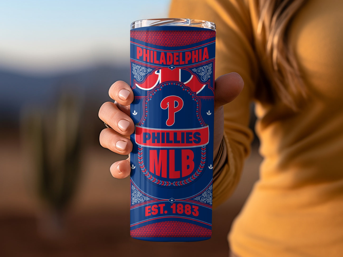 Philadelphia Phillies Est 1883 MLB Team Logo Tumbler