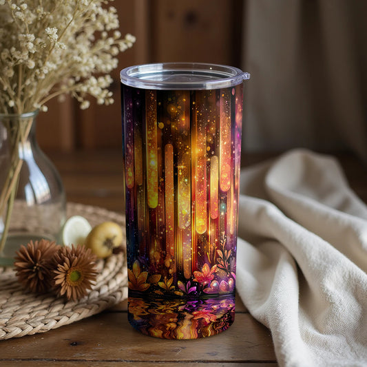 Vibrant Abstract Nature Design Insulated Tumbler