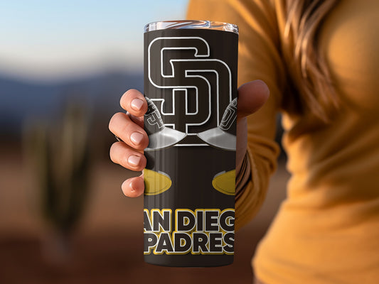 San Diego Padres Helmets Stars Team Design Custom Tumblers