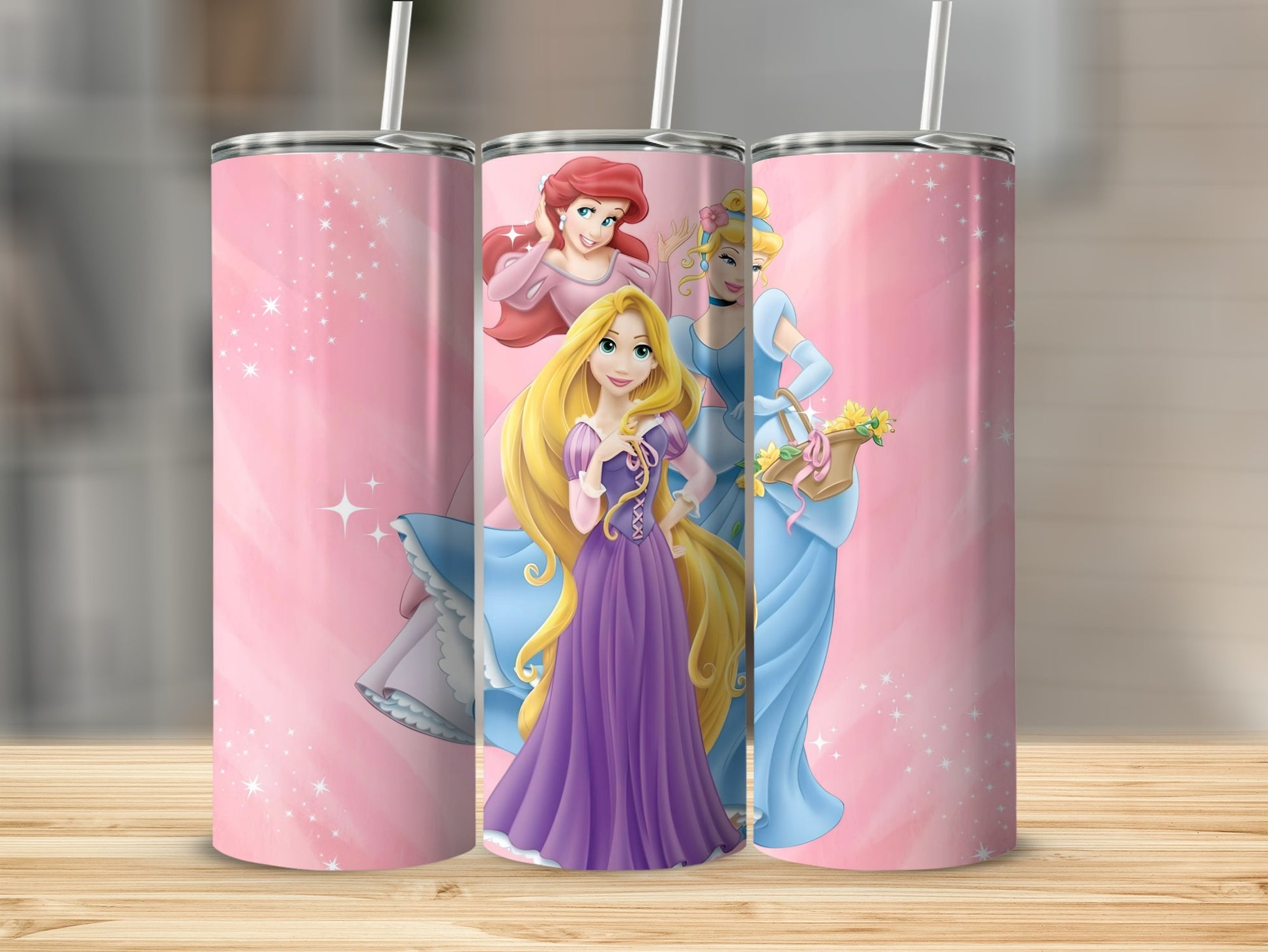 Disney Princess Characters Pink Theme Drinkware Product