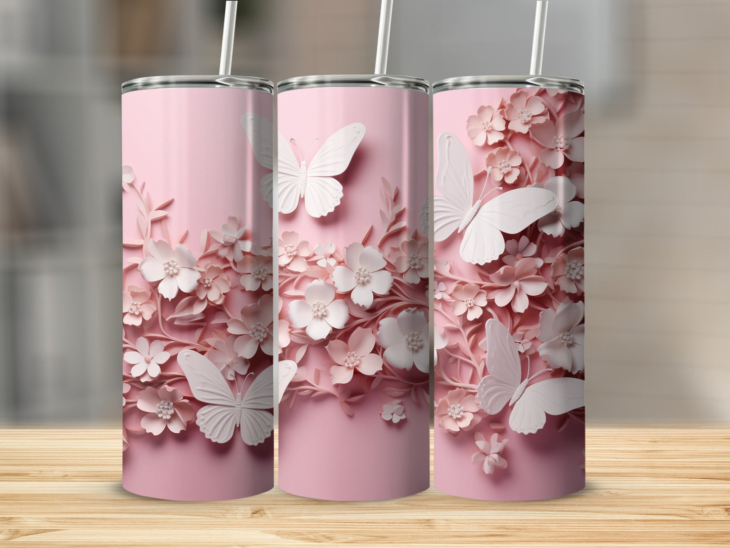 Delicate Pink Flower Butterfly Textured Effect Tumbler product type
Pink Tumbler
Butterfly Design
Floral Pattern
Flower Tumbler
3D Effect
Textured Look
Spring Design
Summer Drinkware
Elegant Tumbler
Gift Idea
Women's Tumbler
Cute Tumbler
Drinkware
Beverage Holder
Insulated Tumbler
Paper Cut Style
Pastel Pink
White Butterflies
Botanical Print
Chic Tumbler