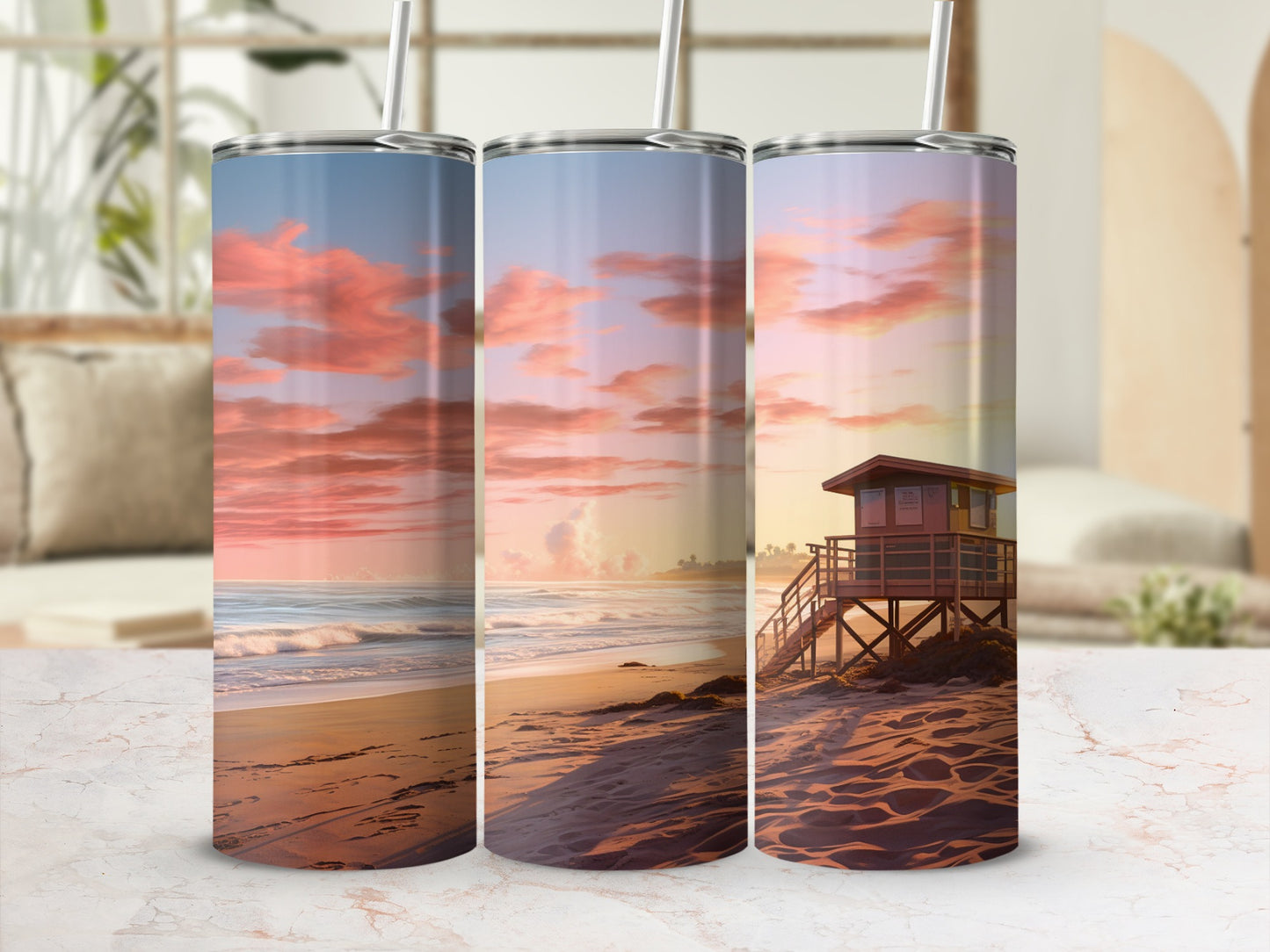 Sunset Beach Lifeguard Tower Ocean Waves Sand product type
Tumbler, Beach, Ocean, Sunset, Sunrise, Lifeguard, Tower, Sand, Waves, Coastal, Seascape, Drinkware, Travel, Summer, Outdoors, Scenic, PinkClouds, SkyView, VacationVibes, BeachScene
