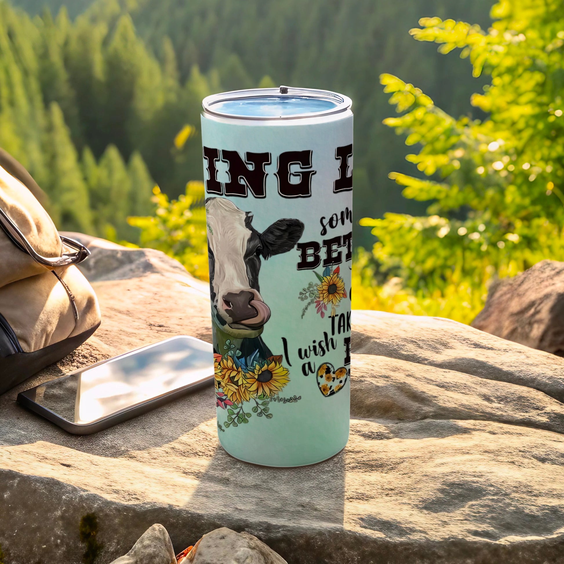 Being Best Cow and Sunflowers Tumblers