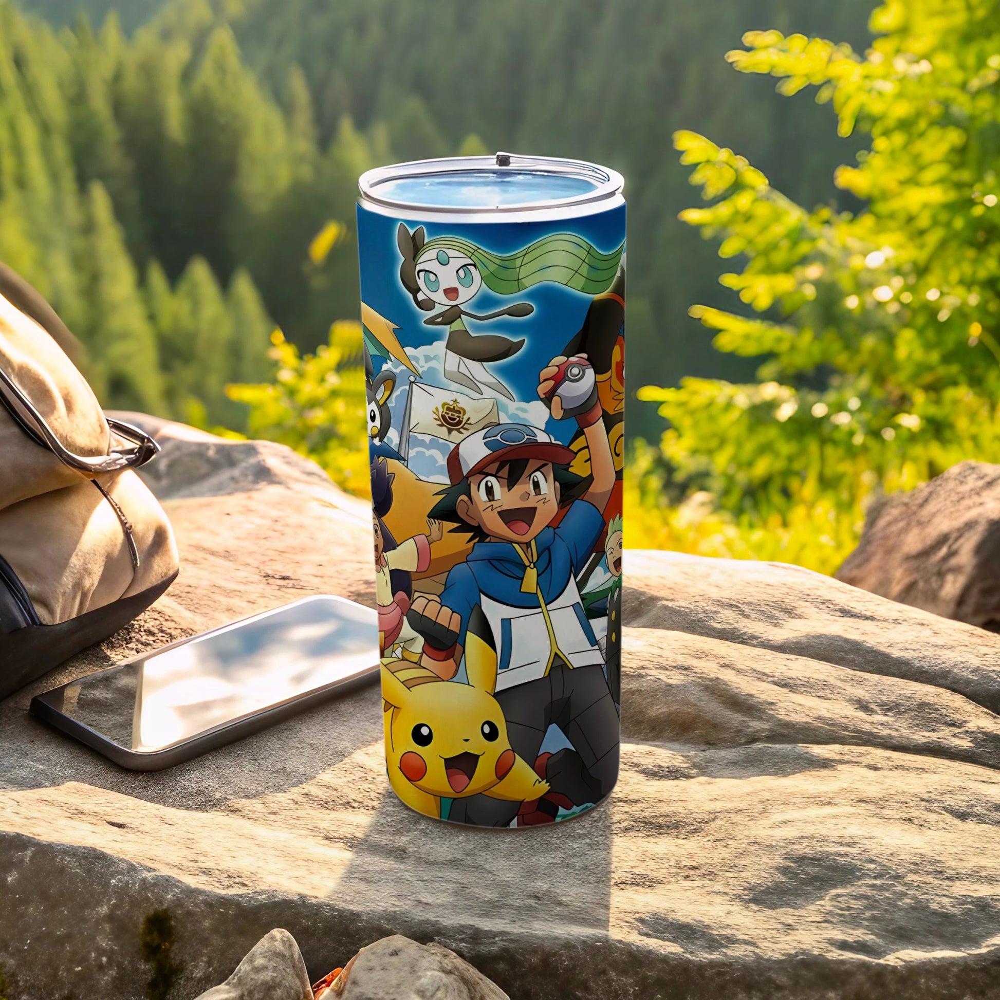 Anime Character Design Travel Mug for Outdoor Adventures