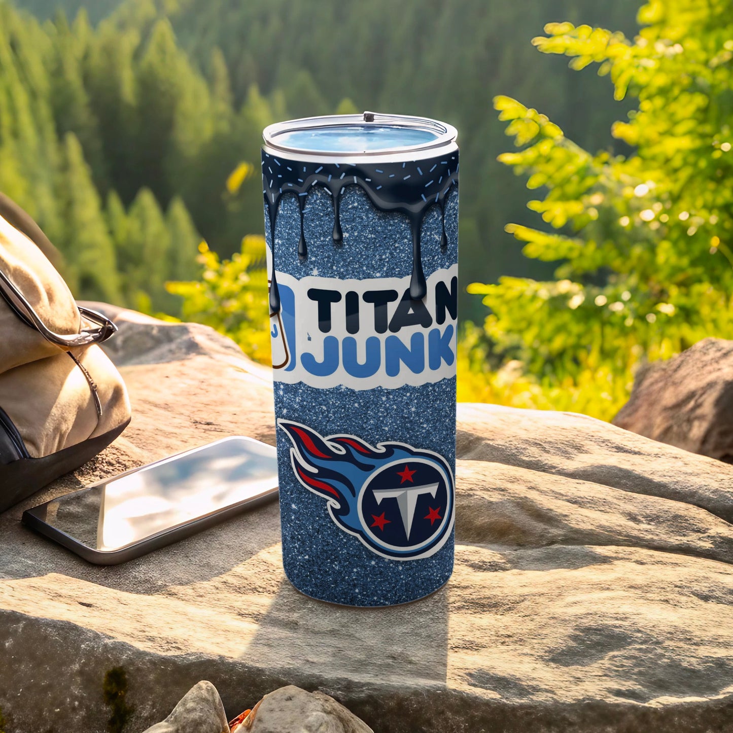 Titan Junk Thermos with Sports Team Logo Design