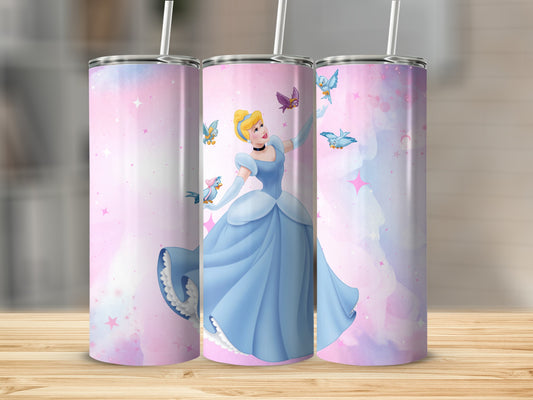 Enchanting Princess Design Stainless Steel Tumbler Cups