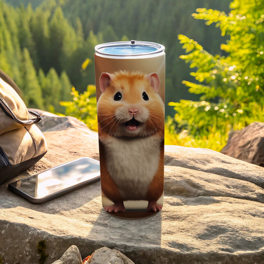 Cute Fluffy Hamster Face Mountain Scenery Tumbler product type
Tumbler Travel Mug Hamster Cute Hamster Animal Pet Rodent Fluffy Hamster Nature Scene Outdoors Adventure Mountain View Forest Green Drinkware Insulated Cup Beverage Container Hamster Gift Cute Animal Wildlife Art Golden Hamster Pet Portrait
