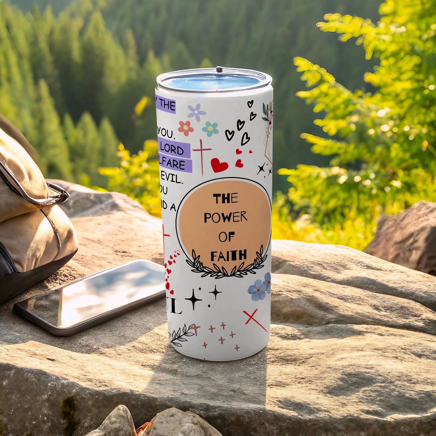The Power of Faith Inspirational Design Drinkware