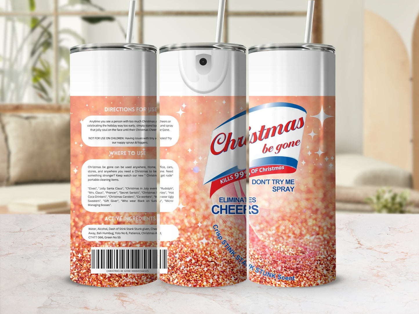 Christmas Be Gone Eliminates Cheers Don't Try Me Spray