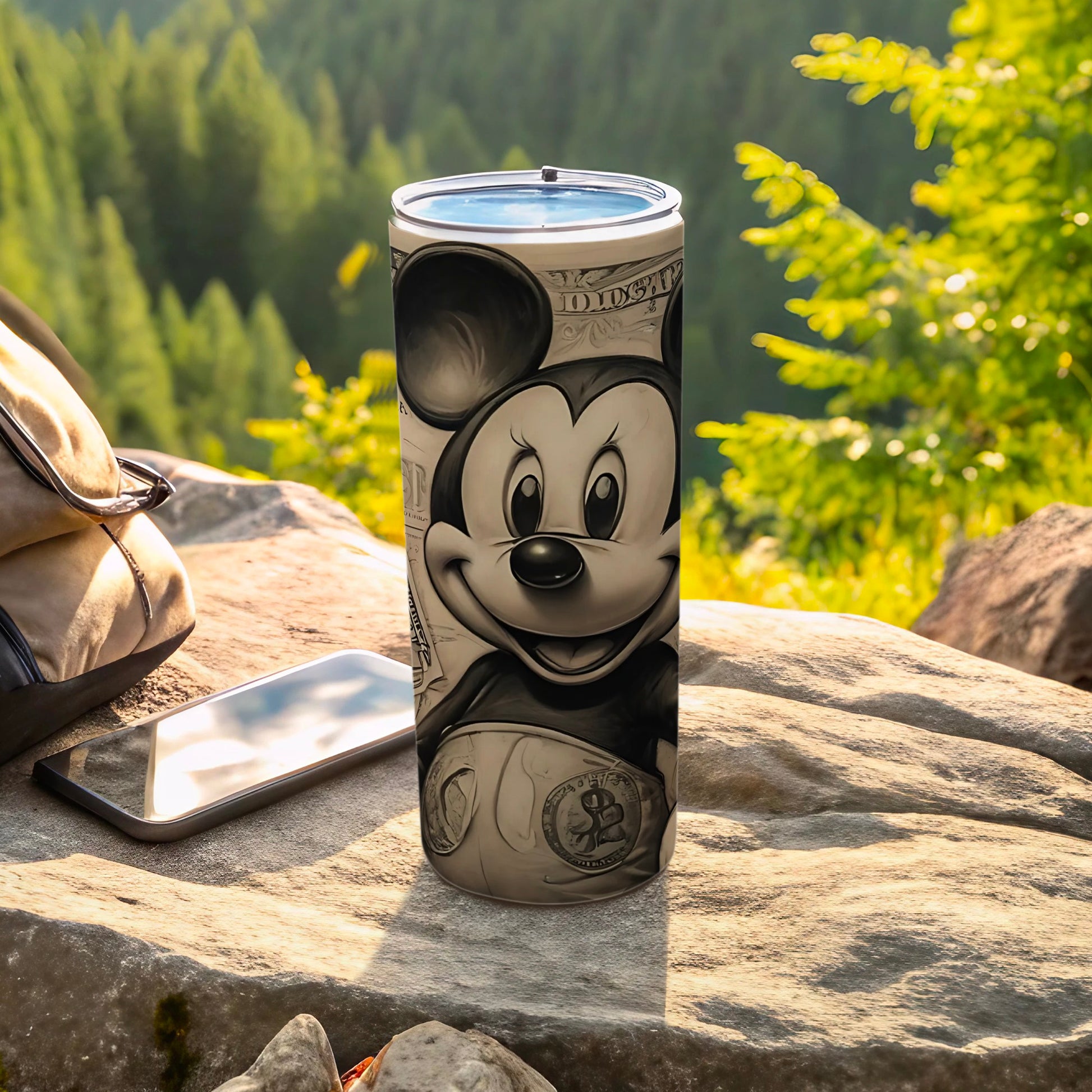 Mickey Mouse Face Design Tumbler Cup for Outdoor Use
