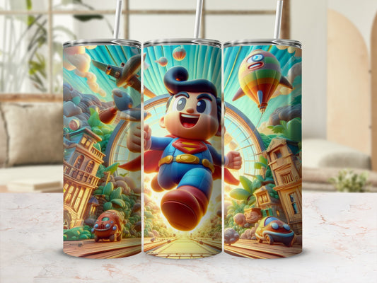 Cartoon Adventure Design Insulated Tumbler for Kids