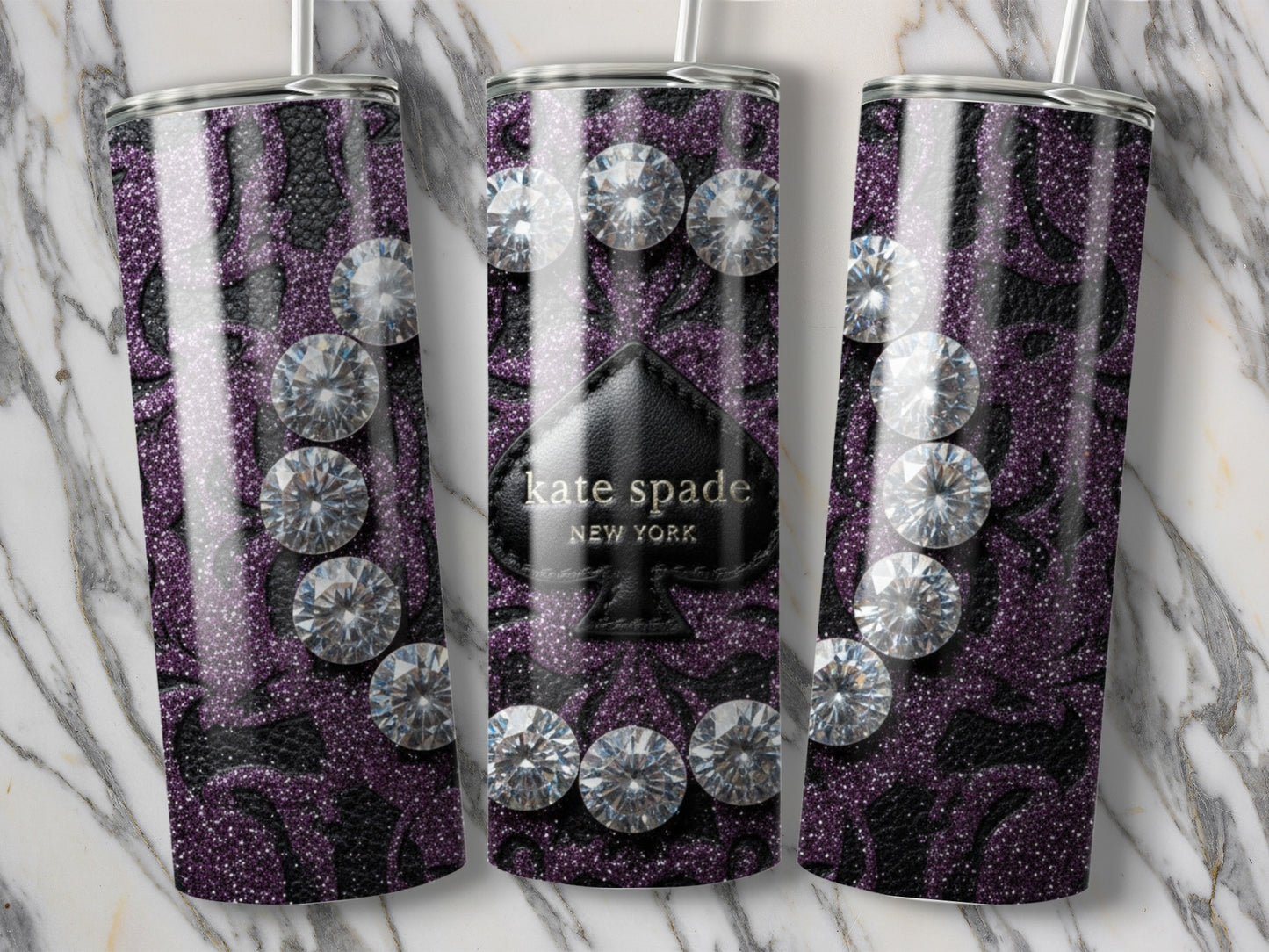 Kate Spade Inspired New York Circle Pattern Design Tumblers