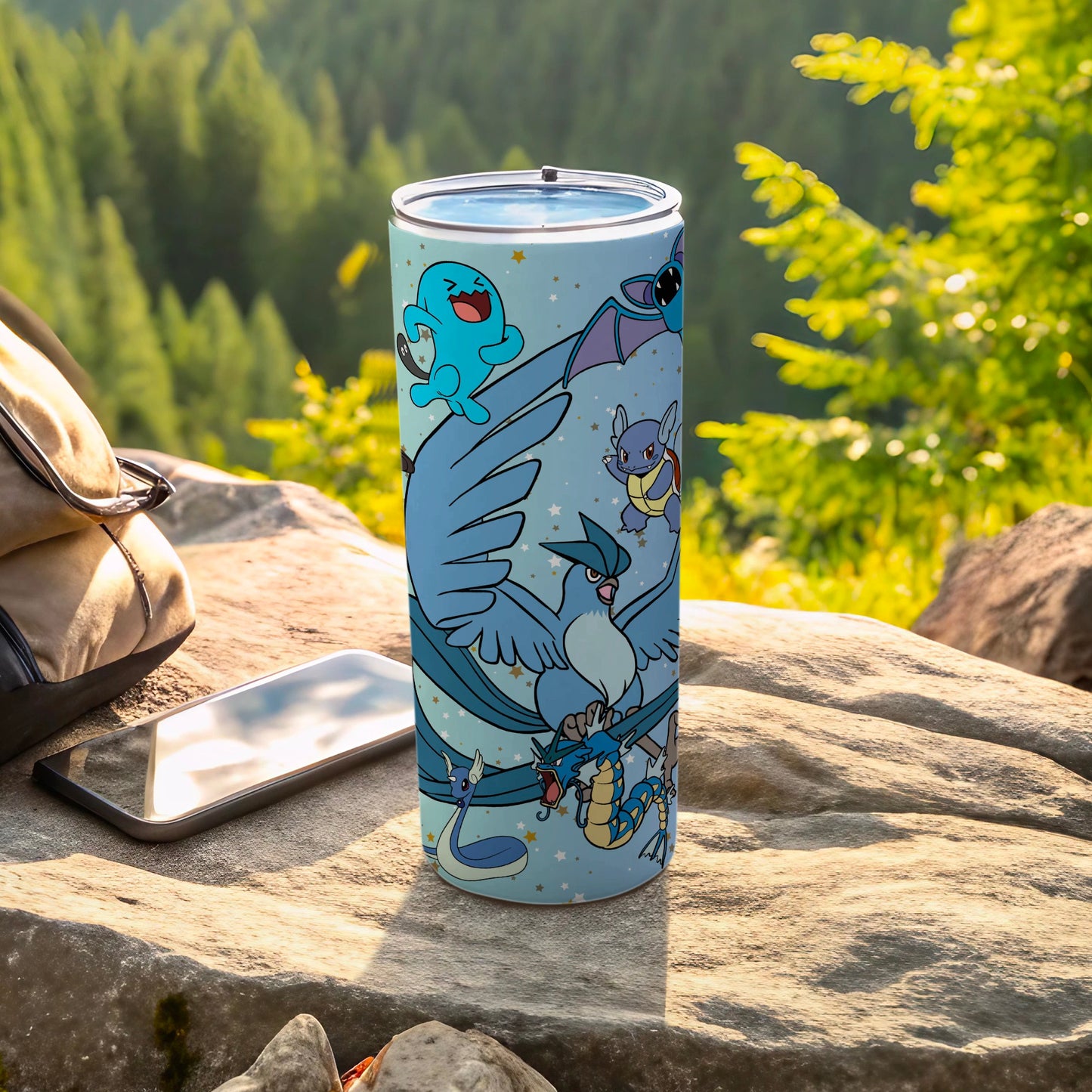 Colorful Fantasy Characters Portable Beverage Container