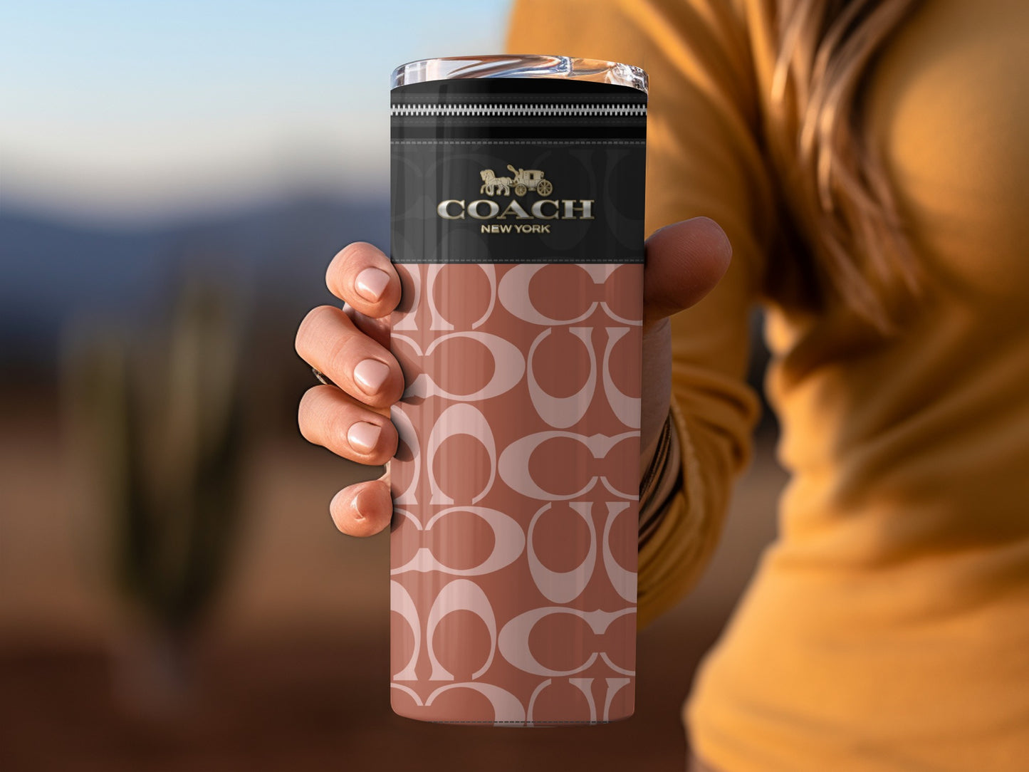 Coach New York Signature Design Thermos Tumbler