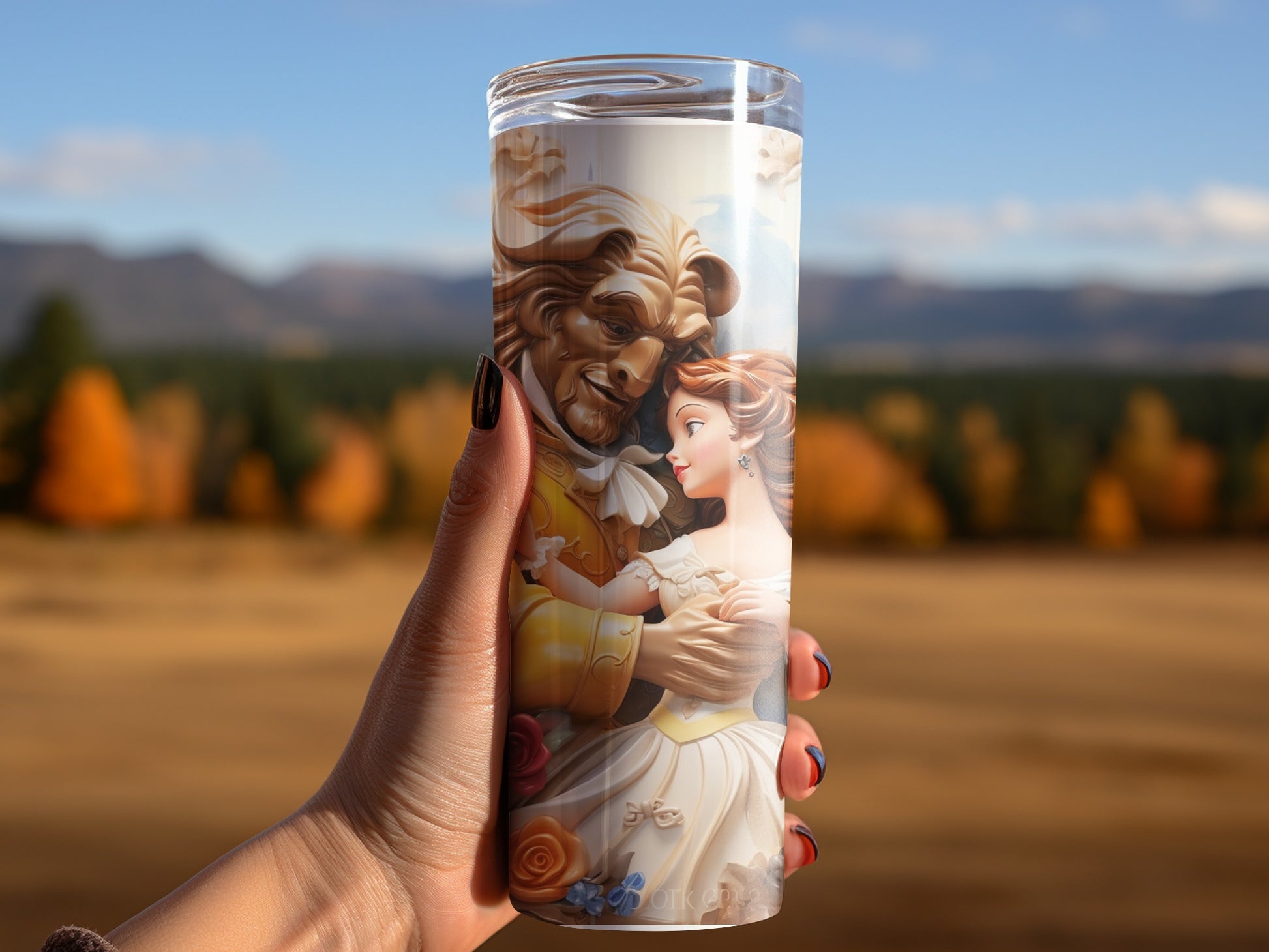 Enchanting Beauty and Beast Tumbler for Your Drinks