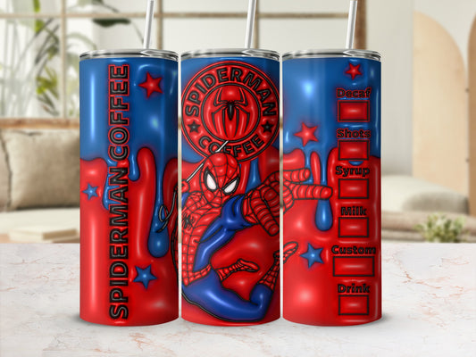 Spiderman Coffee Customizable Drink Tumblers