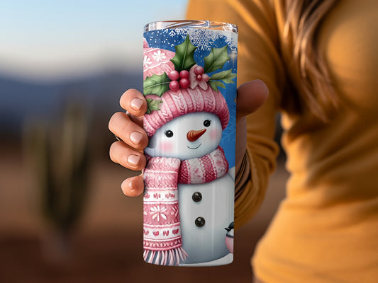 Cute Snowman Winter Holiday Themed Drinkware Product