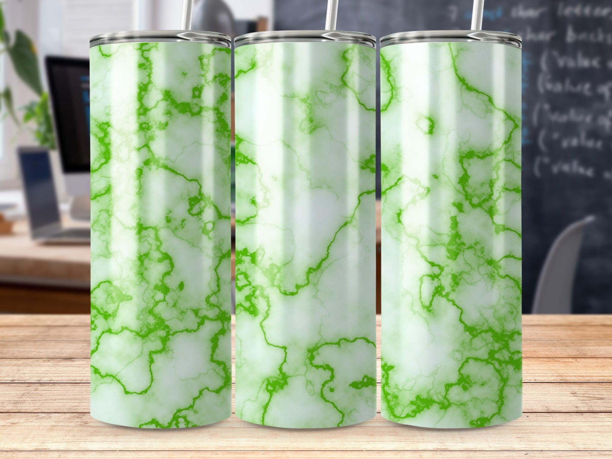 Light Green Marble Swirl Pattern Drink Tumbler product type