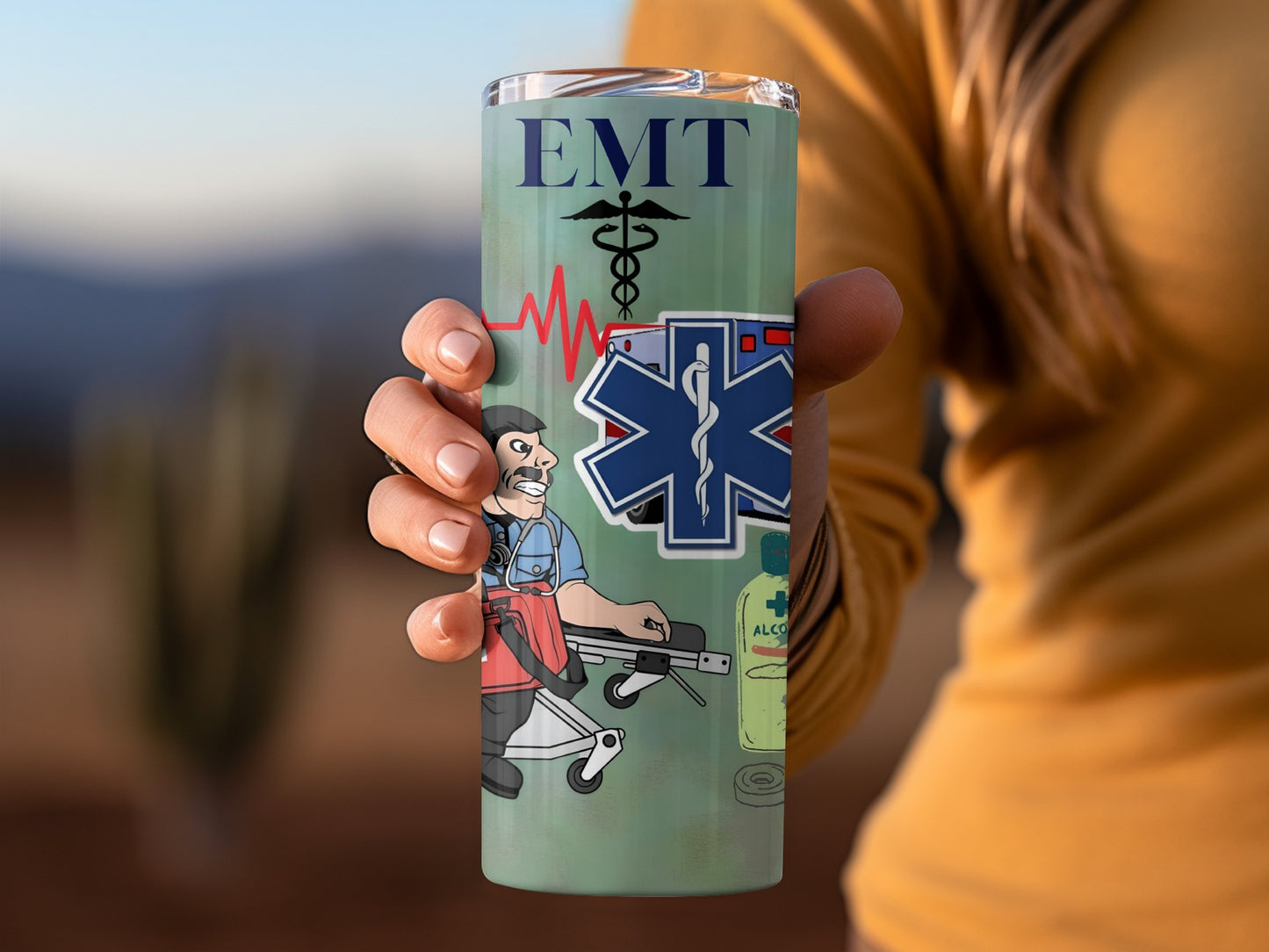 EMT Themed Tumbler for Emergency Medical Technicians