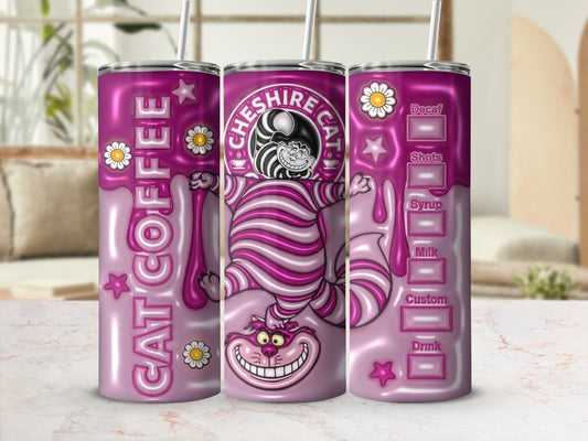 Cheshire Cat Coffee Design Beverage Tumbler