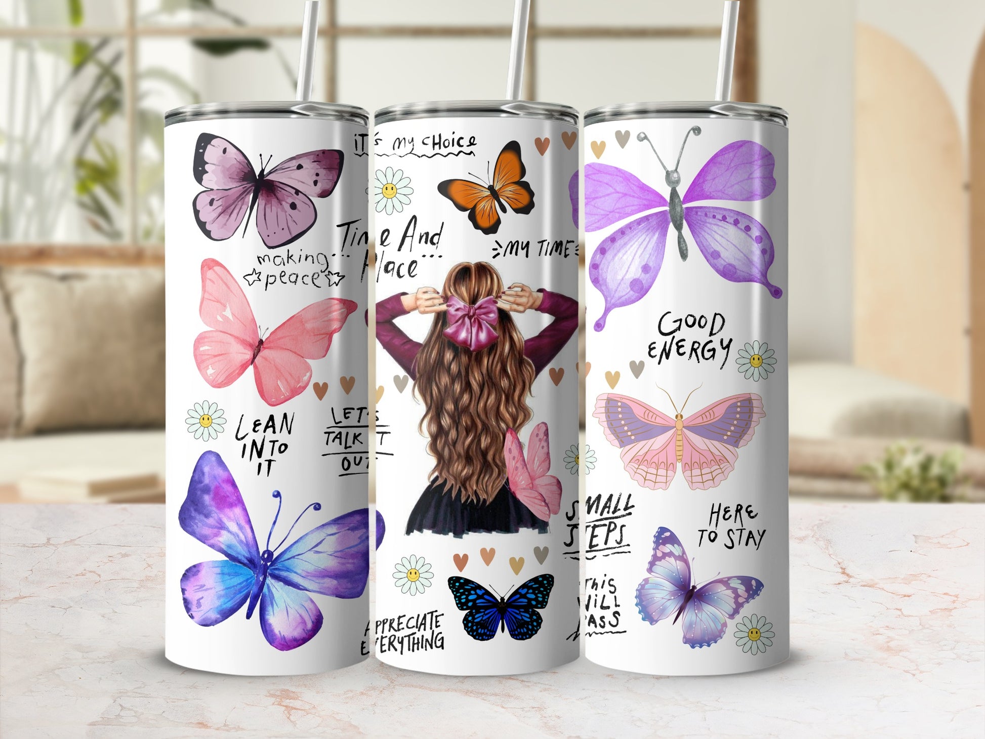 Butterfly and Inspirational Quotes Design Tumbler