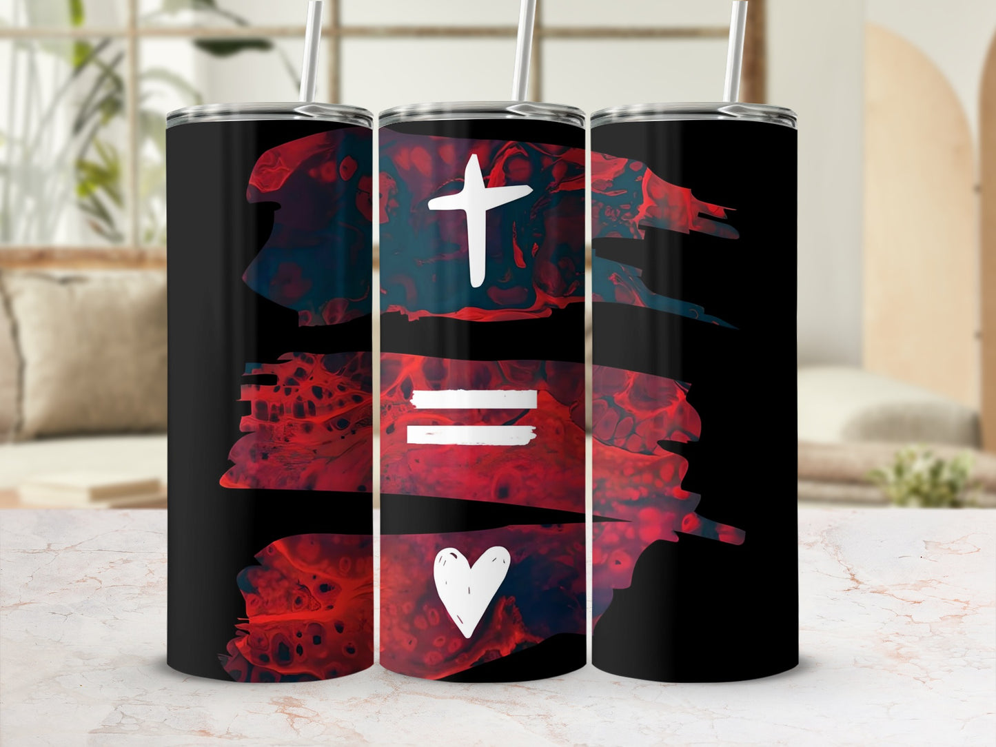 Inspirational Christian Art Tumbler for Daily Use