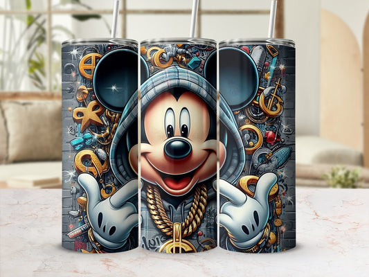 Colorful Graffiti Style Cartoon Character Tumbler