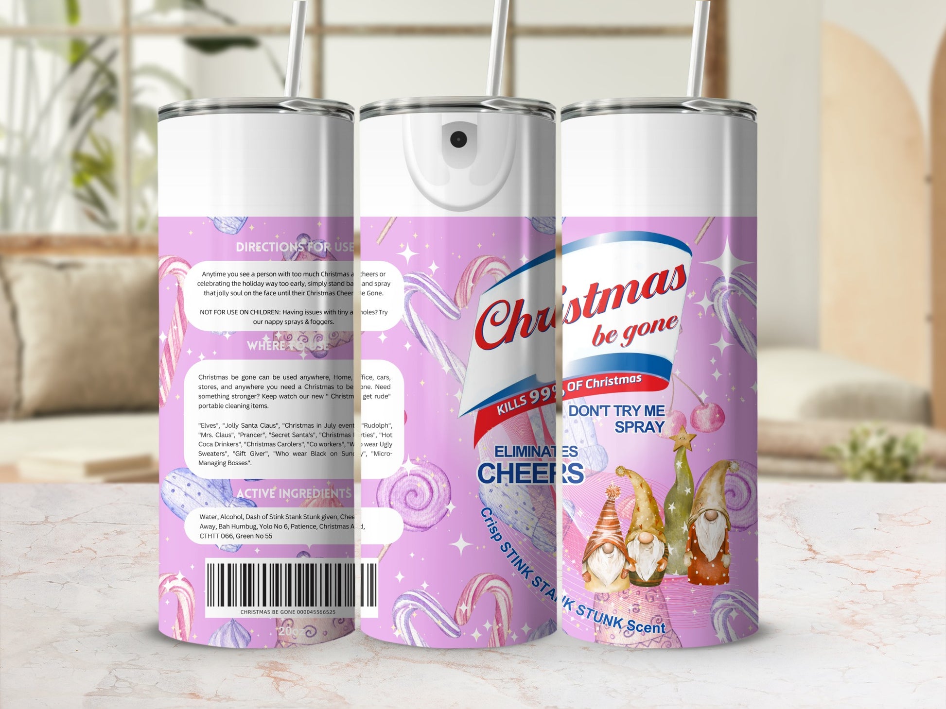 Christmas Be Gone Spray Kills Holiday Cheer Festive Item