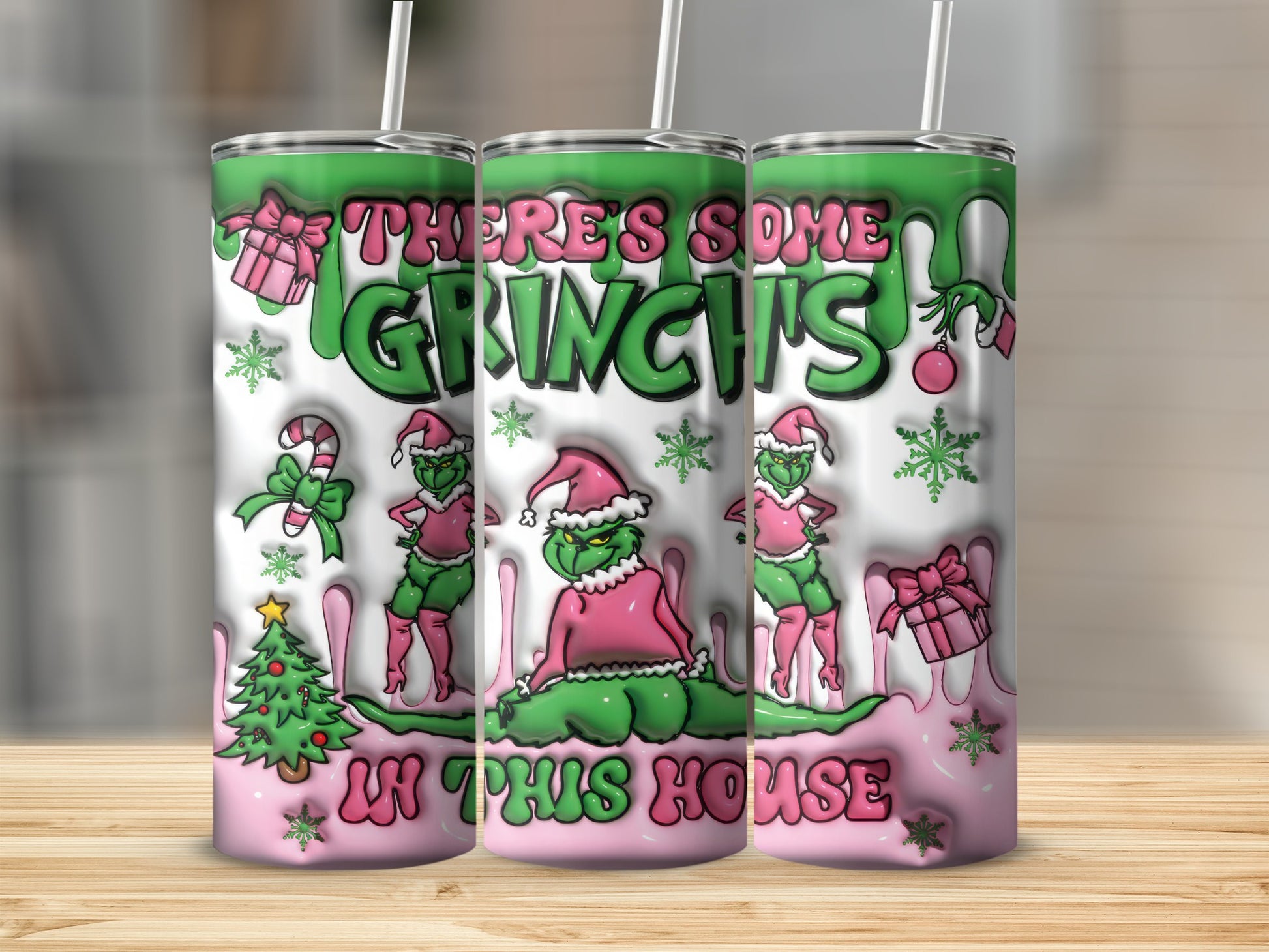 There's Some Grinch's In This House Tumbler Cup