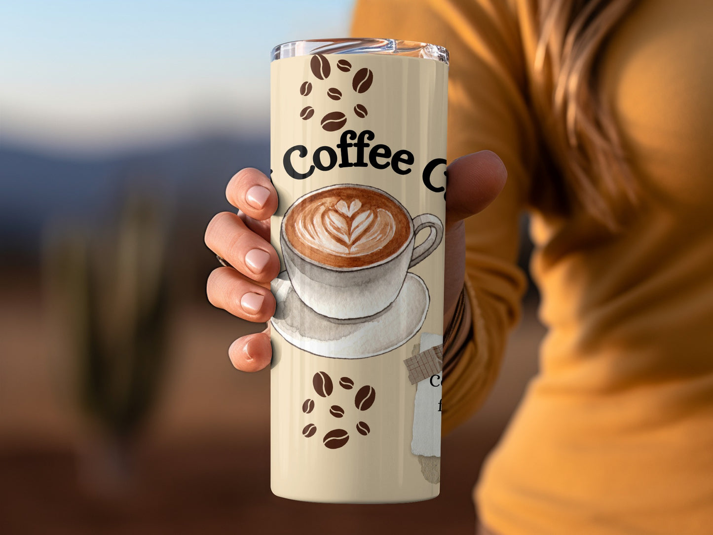 Coffee Cup Design Insulated Travel Mug for Hot Drinks