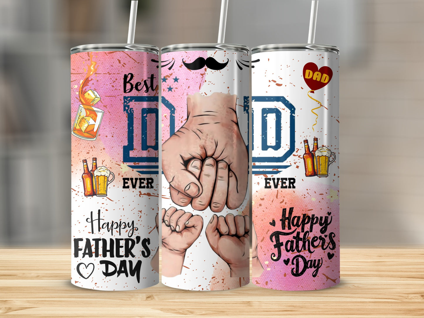Happy Father's Day Best Dad Ever tumbler