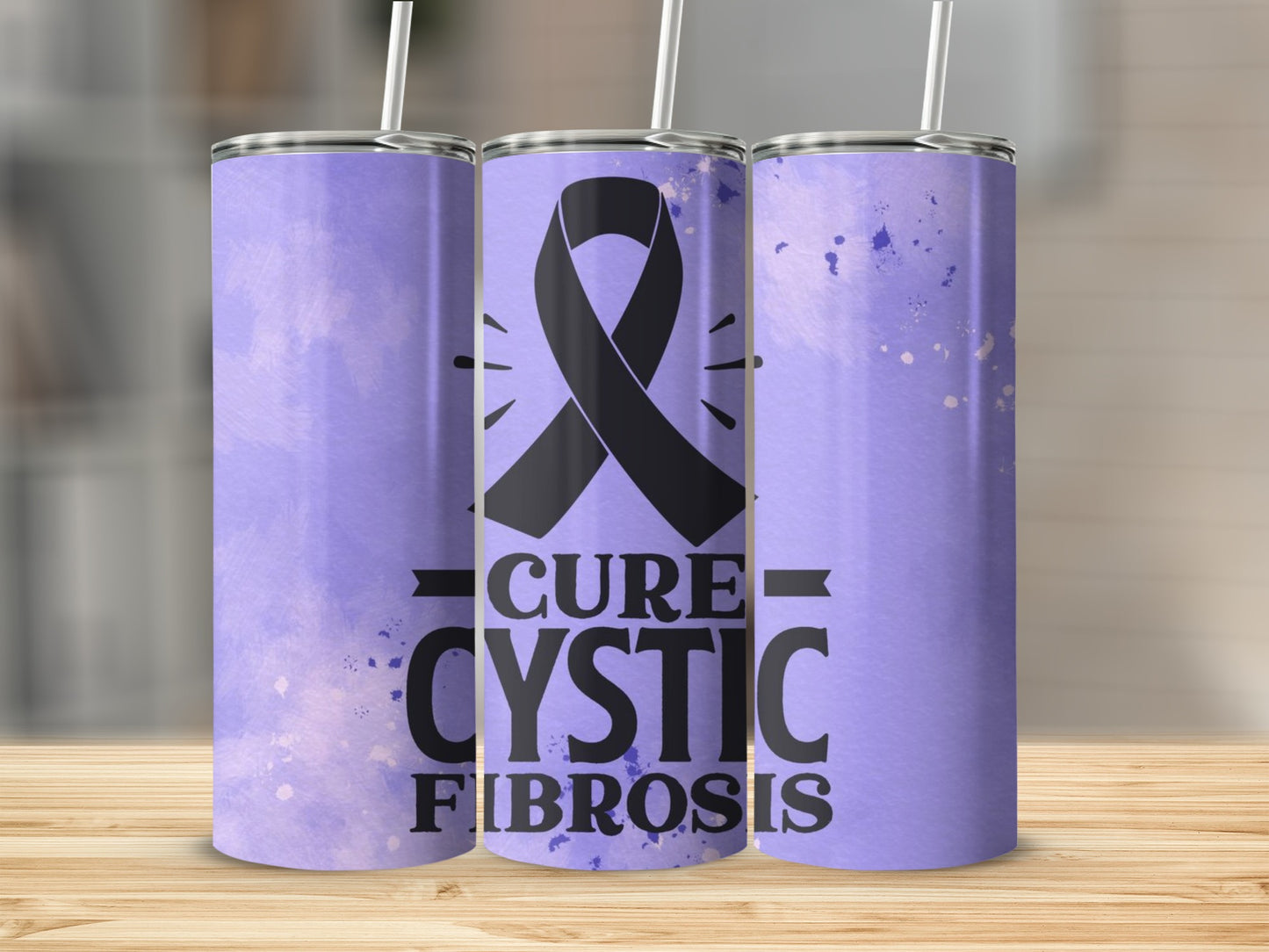 Cure Cystic Fibrosis Awareness Purple Tumbler Product
