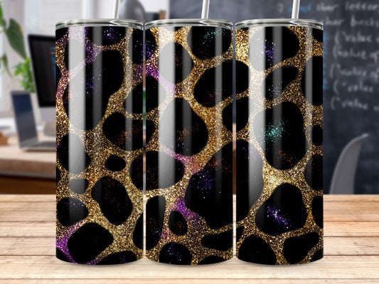 Sparkling Leopard Print Tumbler 20oz Travel Mug