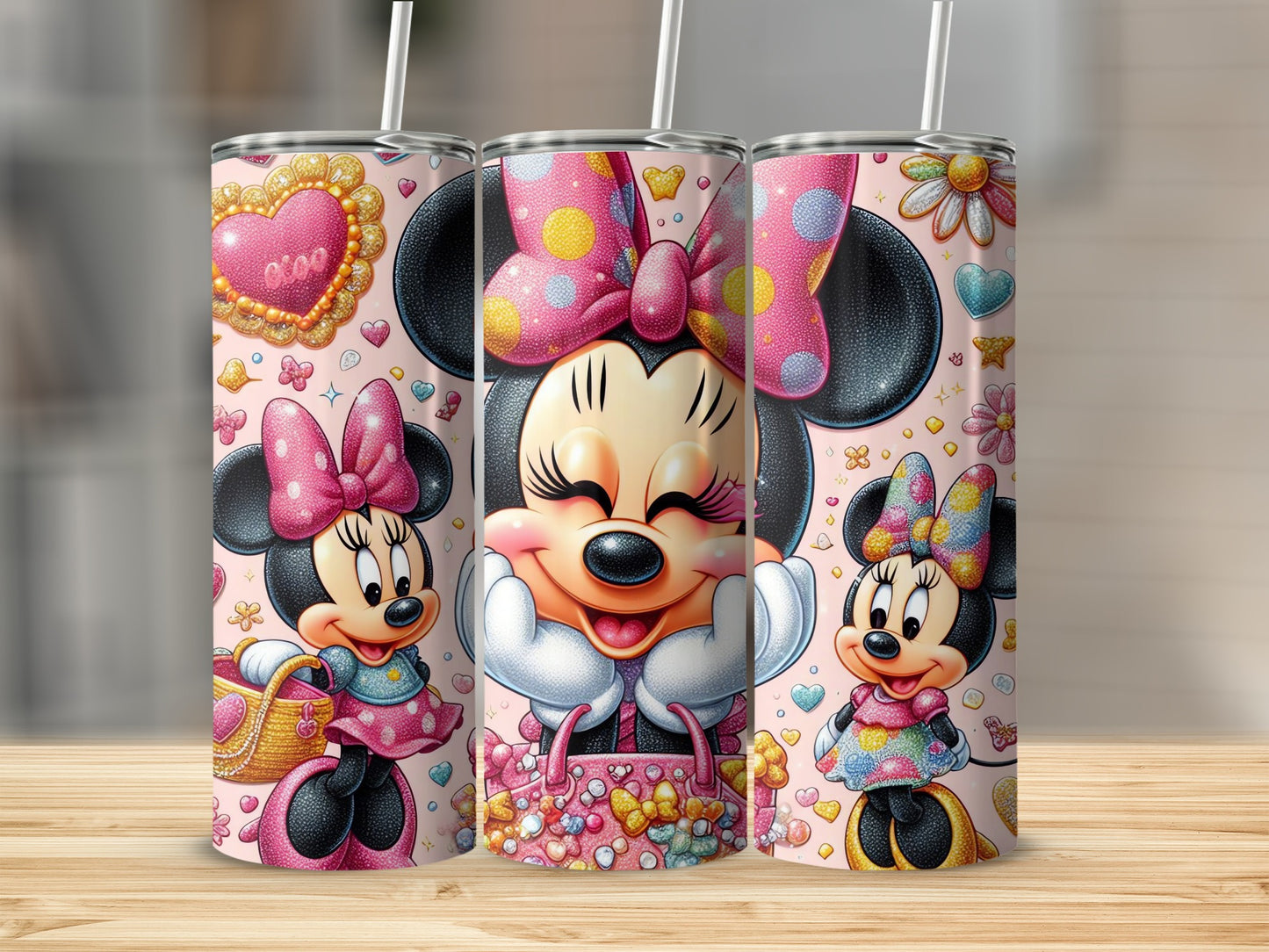Adorable Minnie Mouse Tall Drink Tumbler for Kids