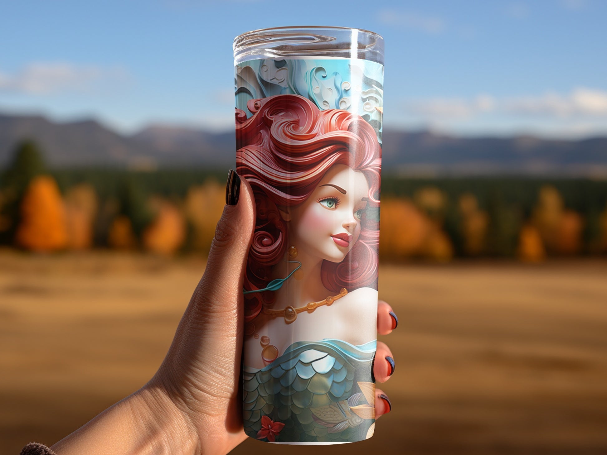 Beautiful Mermaid Themed Tumbler for Your Beverages