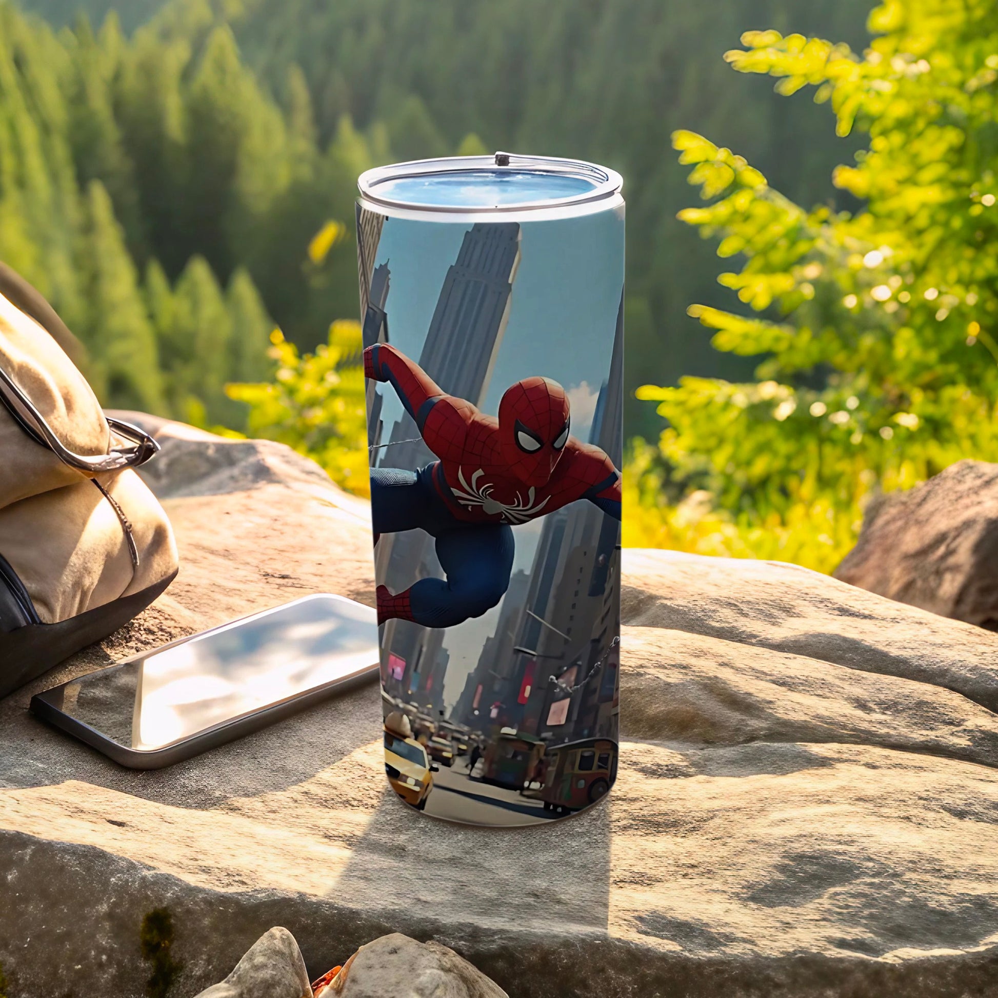 Spider-Man Design Tumbler for Outdoor Adventures