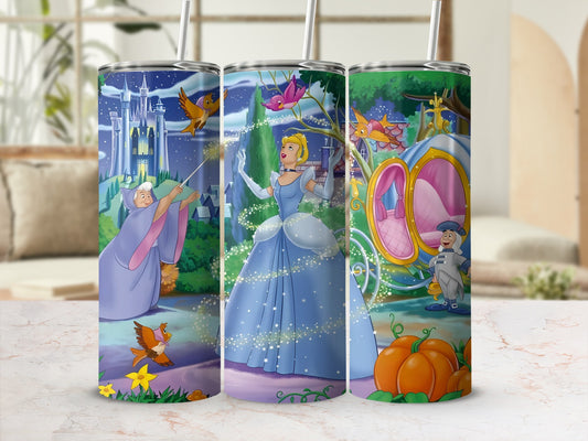 Cinderella Castle Fairy Tale Twilight Scene Tumbler