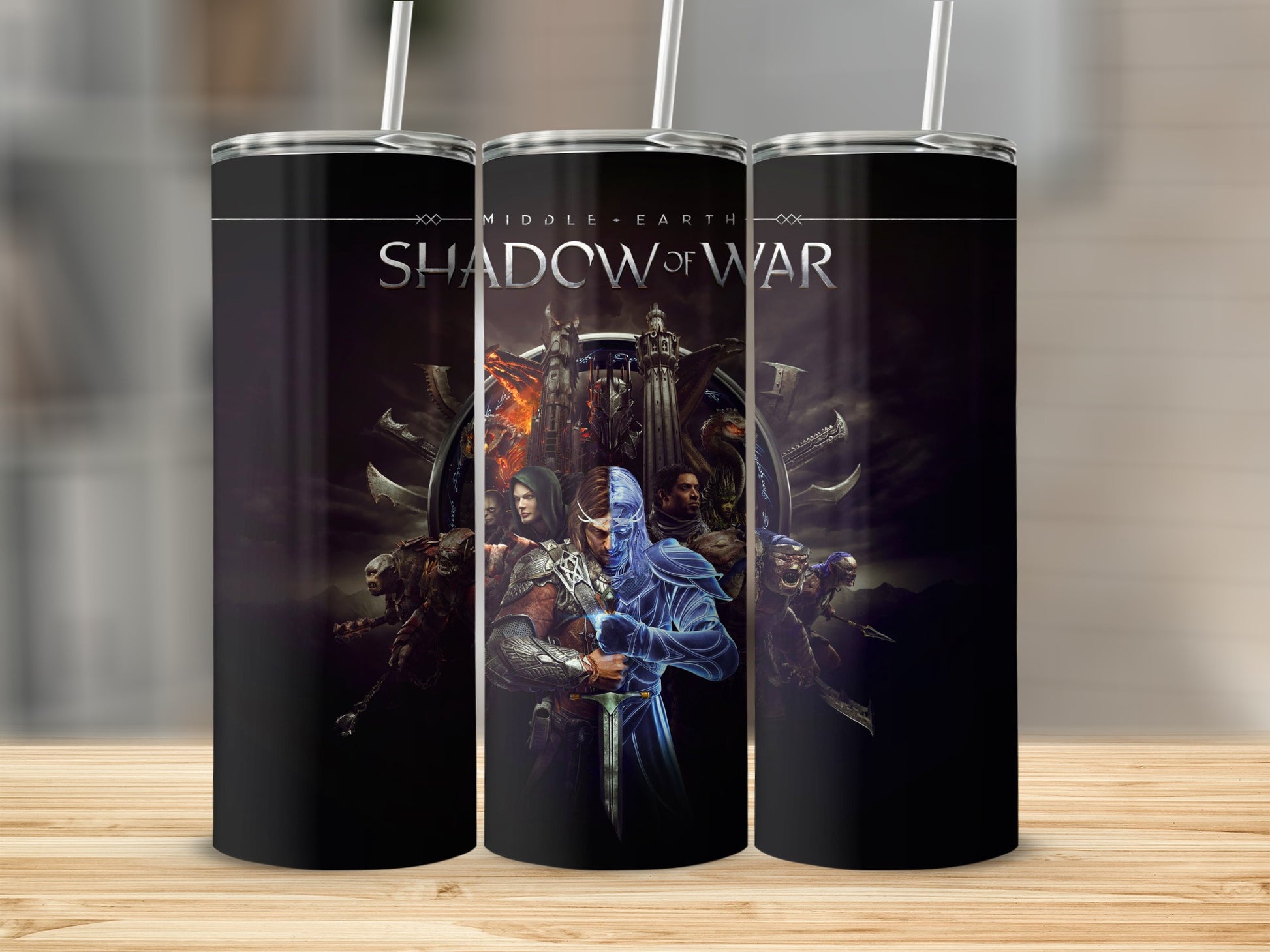 Middle Earth Shadow of War themed drinkware